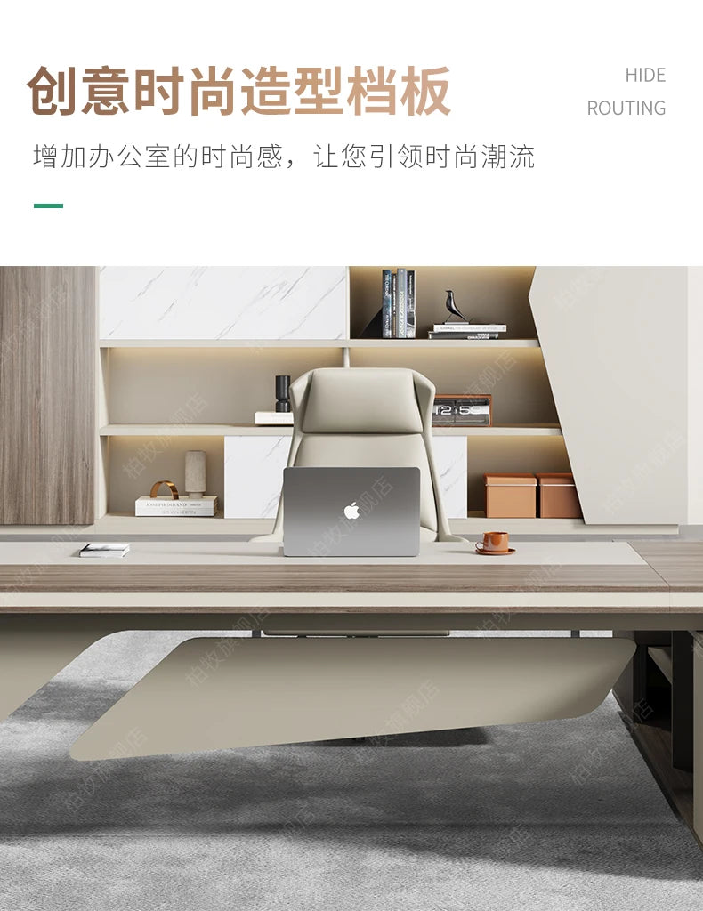 Organizer Designer Office Tablet Asthetic Monitor Executive Office Desk Study Gaming Escritorios De Computadora Furniture