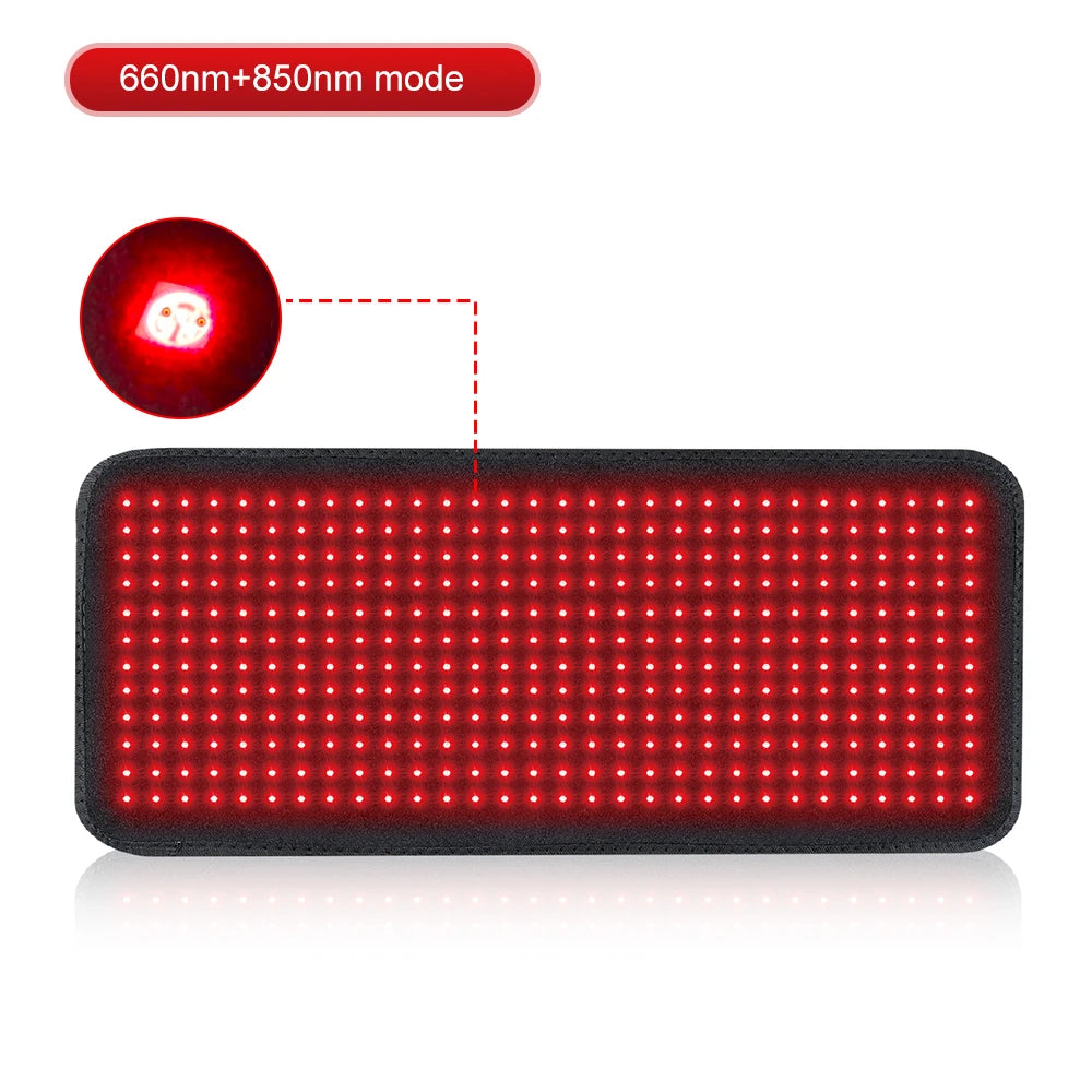 Updated Red Light Therapy Heating Pad for Body Infrared Light Device Cushion Mat Waist Back Shoulder Muscle Pain Relief Relax