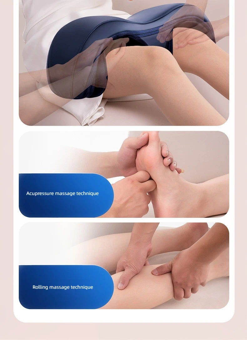Newly Upgraded Leg And Knee Massager Foot Hot Compress Massage Relaxation Airbag Vibration