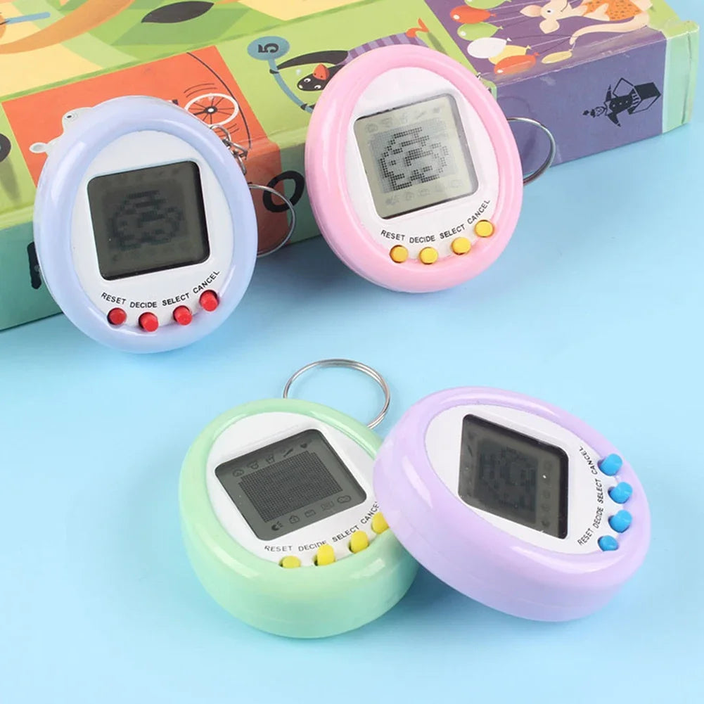 1Pcs 90S Nostalgic Tamagotchi Electronic Pets Console Kid’s Toy Portable Keyring Funny Virtual Cyber Toy Christmas New Year Gift