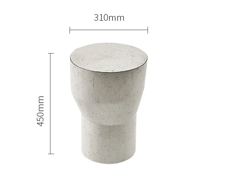 modern design round cement  glass top minimalist combination coffee table set living room furniture