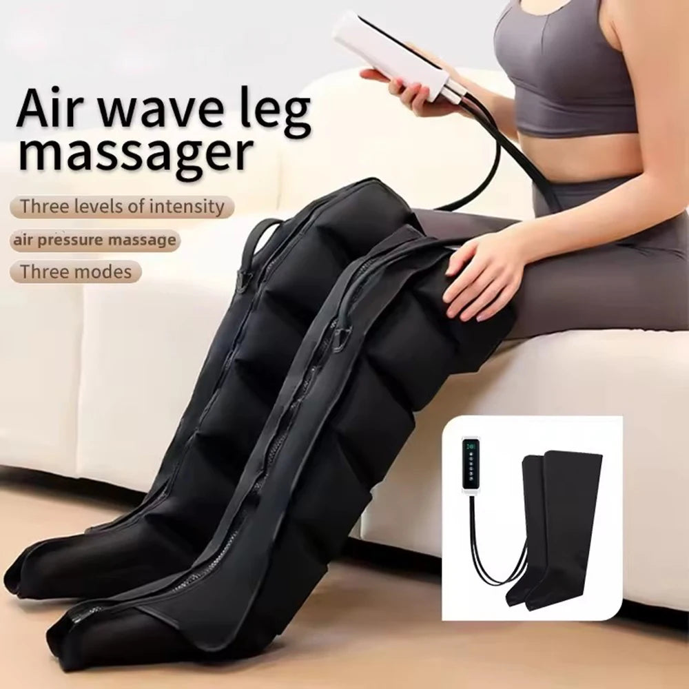 2025 NEW Foot Air Pressure Leg Massager Promotes Blood Circulation Kneading Squeezing Deep Relaxation Muscle With Hand Control