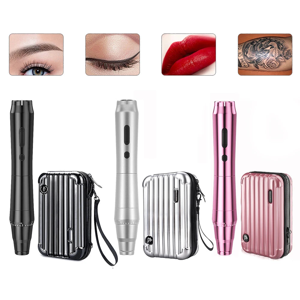 New Wireless Tattoo Machine Rotary Tattoo Pen Original German Motor Power Battery 1200mAh Fast Charge Stroke 3.5mm