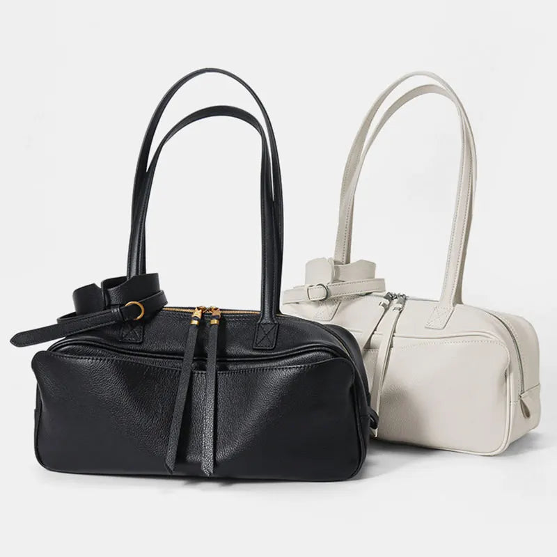 New Women's Bag Genuine Leather Luxury Designer Women Shoulder Bag Soft Cowhide Handbags Fashion High Quality Baguette Bags
