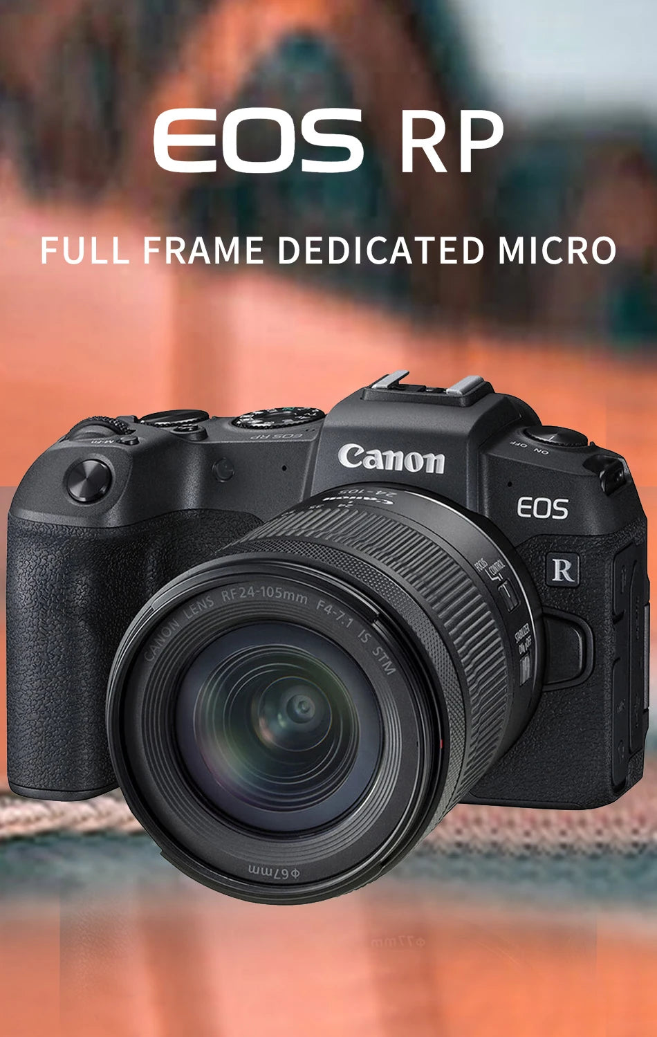 Canon EOS RP Full-Frame Mirrorless Digital Professional Camera 4K Video Body Or With RF 24-105 MM F4 STM USM Lens