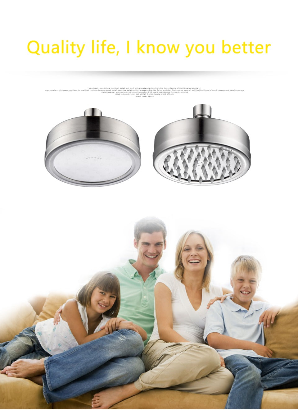 Rain Shower Head Boosting High Pressure High Flow Stainless Steel Rainfall Shower Head Adjustable Angles Bathroom Shower