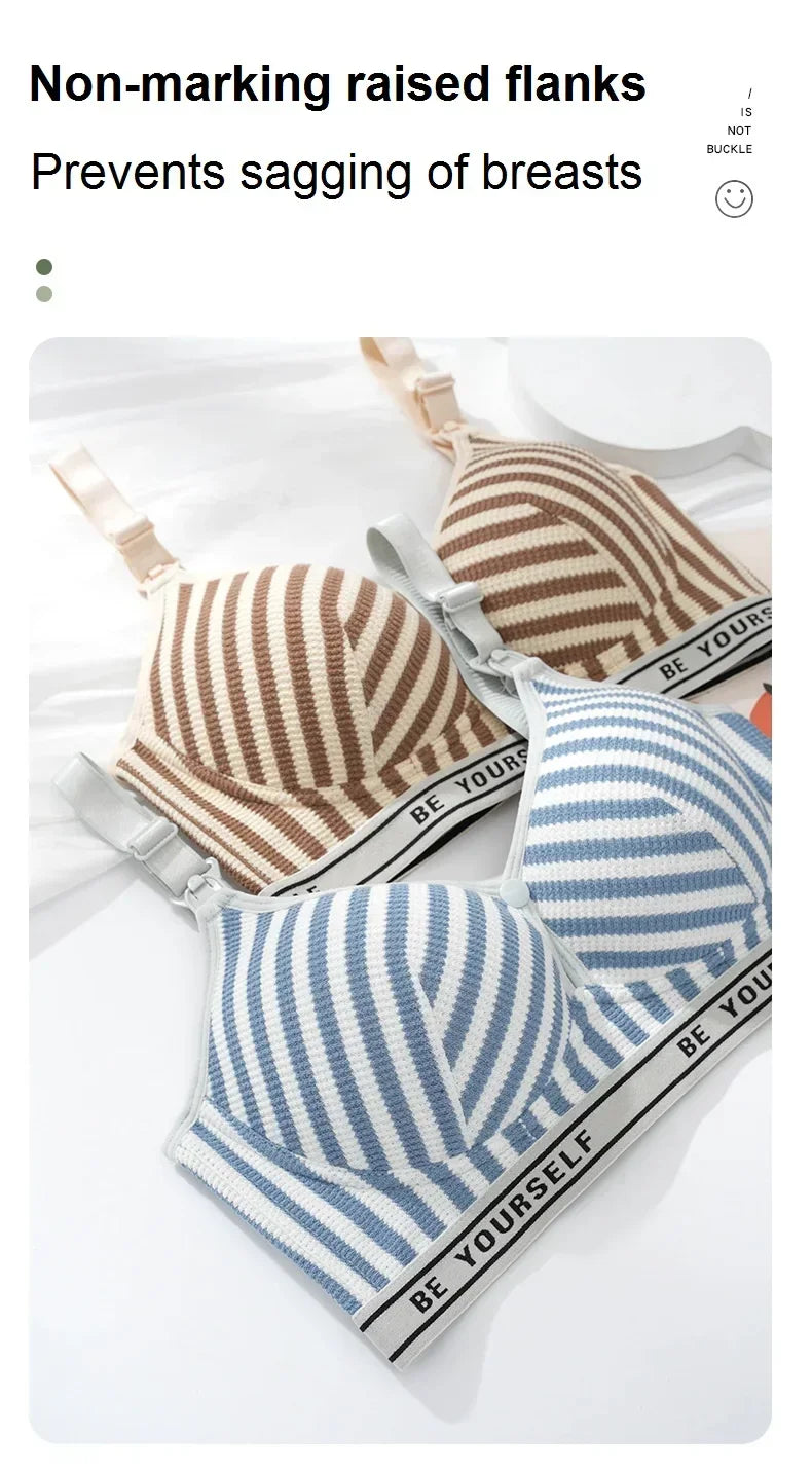Women Mommy Nursing Underwear Women Mom Cotton Maternity Pregnant Brassiere Female Ladies Mommy Non-steel Ring Breastfeeding Bra