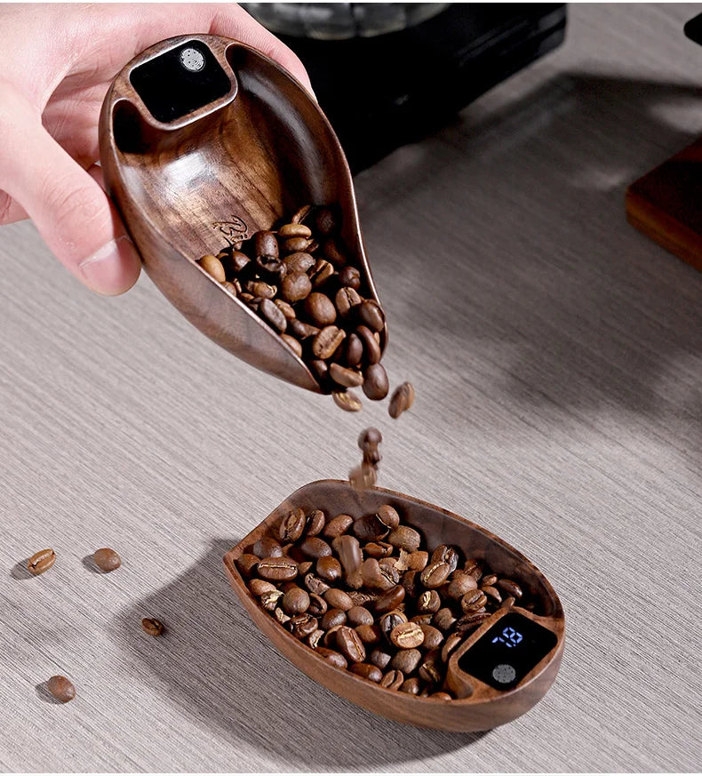 Bincoo Coffee Electronic Scale Professional Coffee Scale Portable Bean Plate 0.1g Accurate Weight Rechargeable