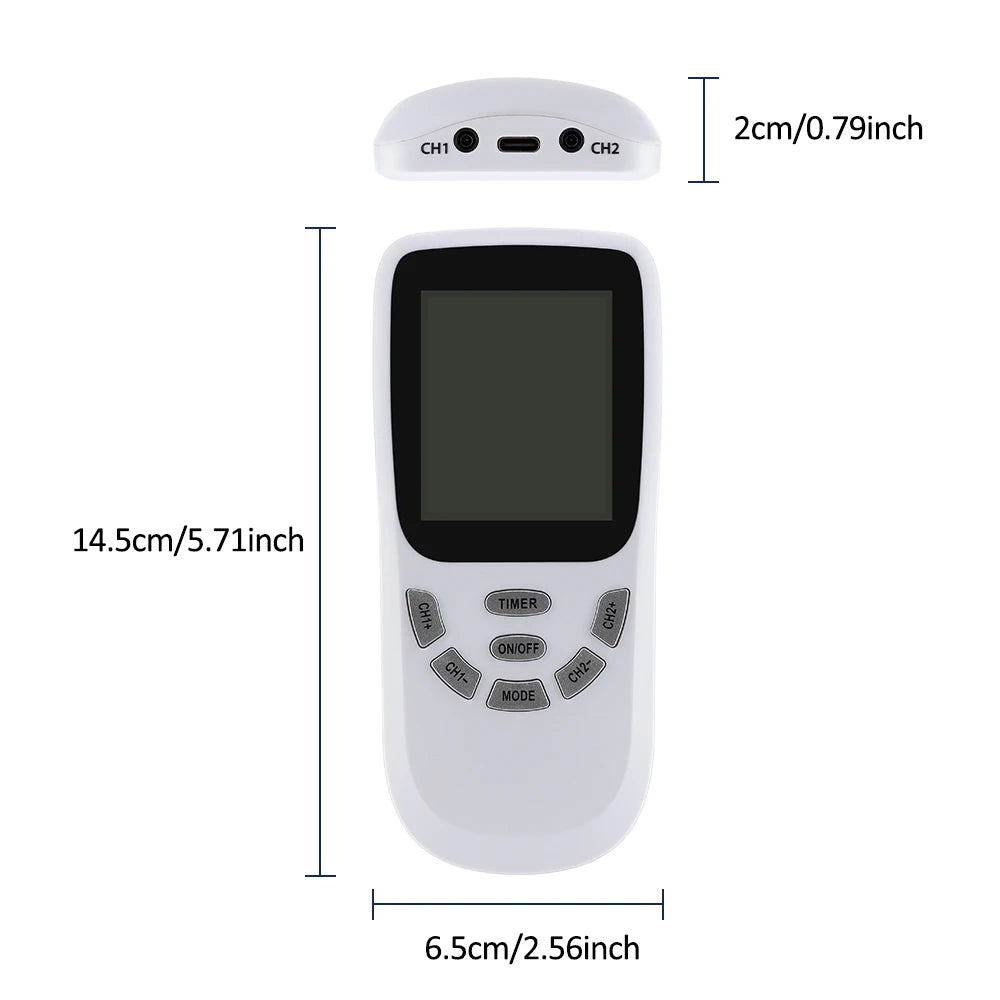 New Upgrade 36 Modes Tens Muscle Stimulator EMS Full Body Massaging Patches Back Waist Knee Digital Tool Muscle Relax Massager