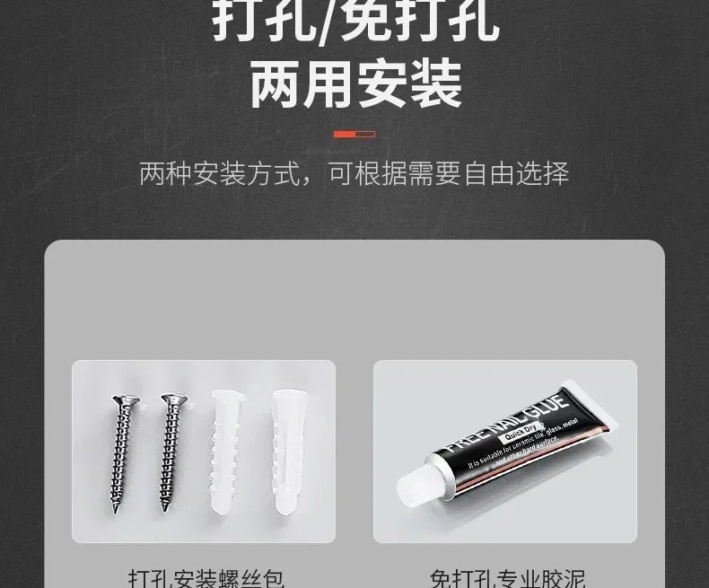 New Kitchen Storage Rack Seasoning Rack Wall-Mounted Condiment Multi-Functional Household kitchen organizer Storage Rack