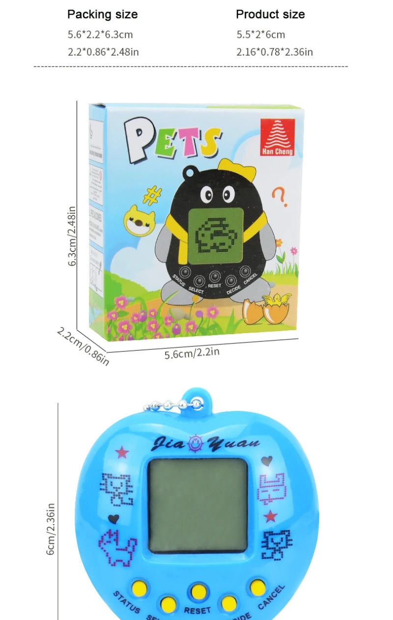Kids Electronic Pets Game Tamagotchi Handheld Game Console Toy in Russian Original German Spanish Polish Virtual Digital Pet Toy
