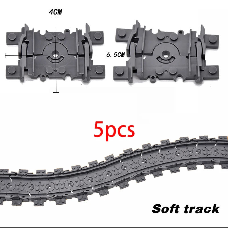 City Train Station Platform Traffic Light Cave Flyover Tracks Straight Curved Rails Building Block Bricks Technican Creative Toy