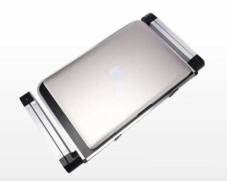 Adjustable Folding Laptop Desk Portable for Bed Table Notebook Cooler Fan Stand Multifunctional Computer Table Lap Office Desk