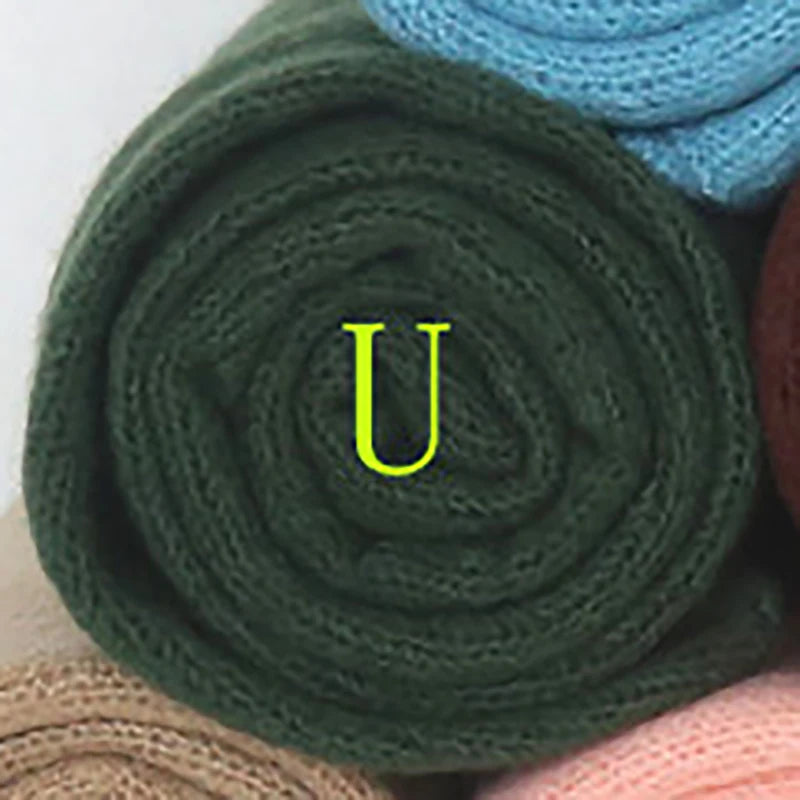 Vintage Knitted Mohair Wrap Jersey Crochet Wraps Newborn Photo Prop Stretch Textured Wrap Photography Accessories