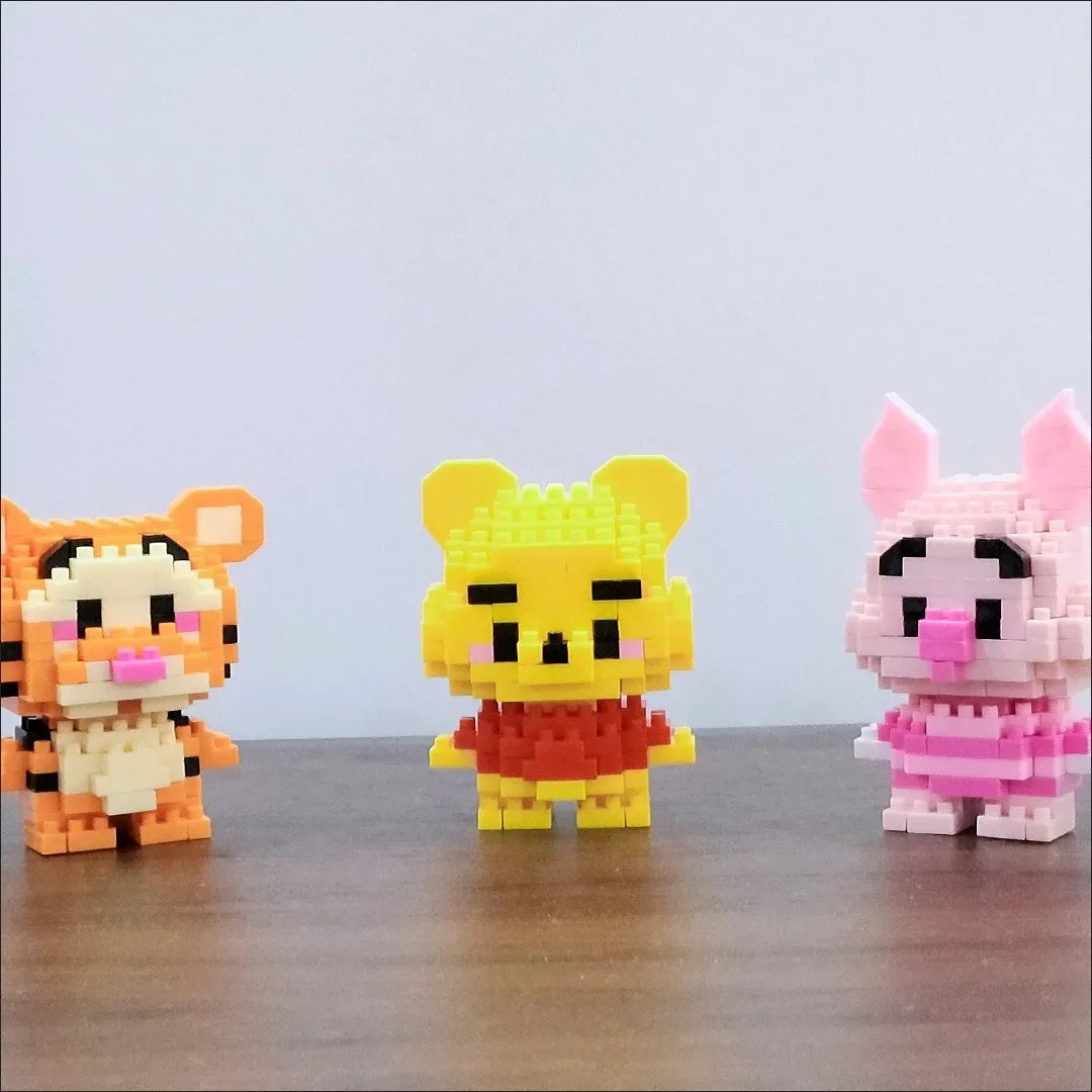 Disney Stitch Building Blocks Anime Kawaii Cartoon mini Action Children's Figures Blocks Bricks Assemble DIY Toys Gift for Kids