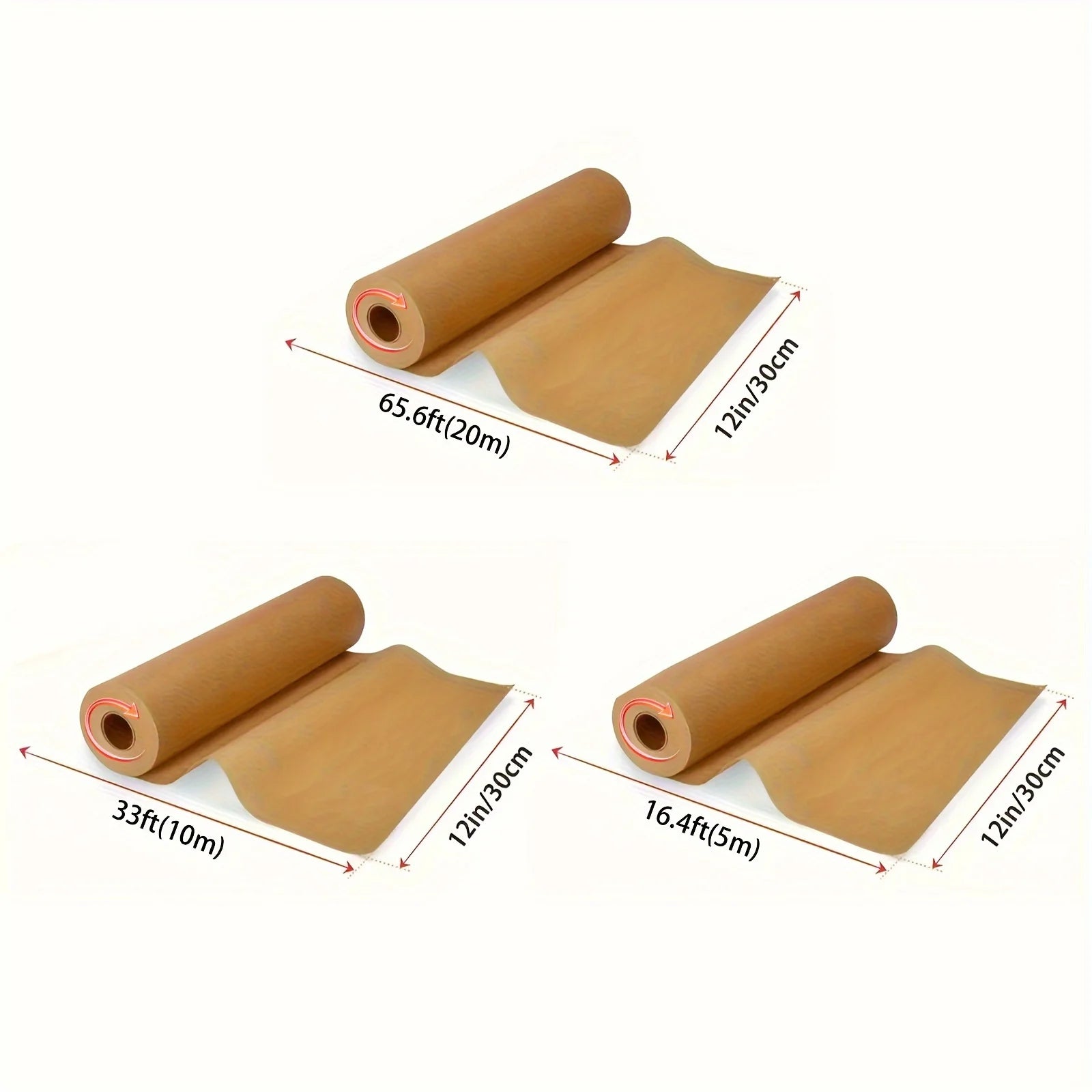 5/8/10/20m Parchment Paper Baking Sheets Non-Stick Precut Baking Liners for Oven Air Fryer Grilling Mat Steaming Bread Cookies