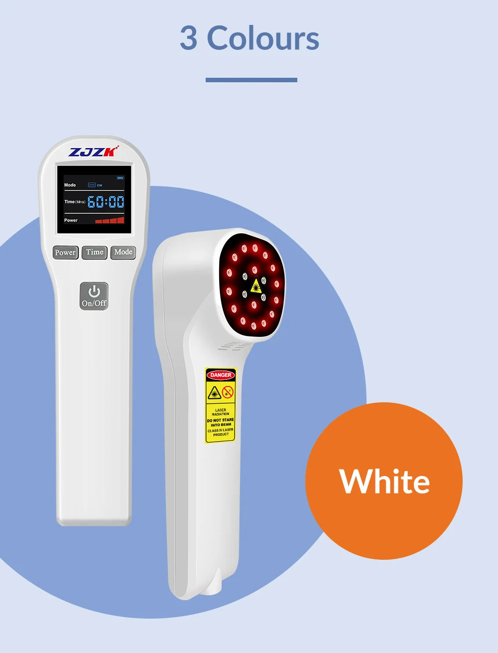 ZJZK Professional Therapeutic Cold Laser Physiotherapy Relax Treatment Massager Laser Therapy Device 808nm 650nm 880mW for Pain