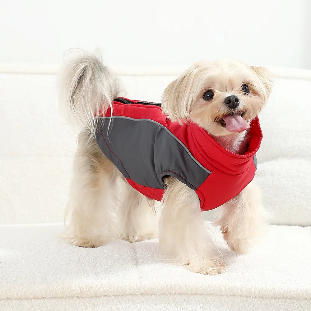 Waterproof Pet Vest Coat For Winter Warm Dog Jacket For Small Meidum Dogs Reflective Puppy Outfits With D-ring Chihuahua Apparel