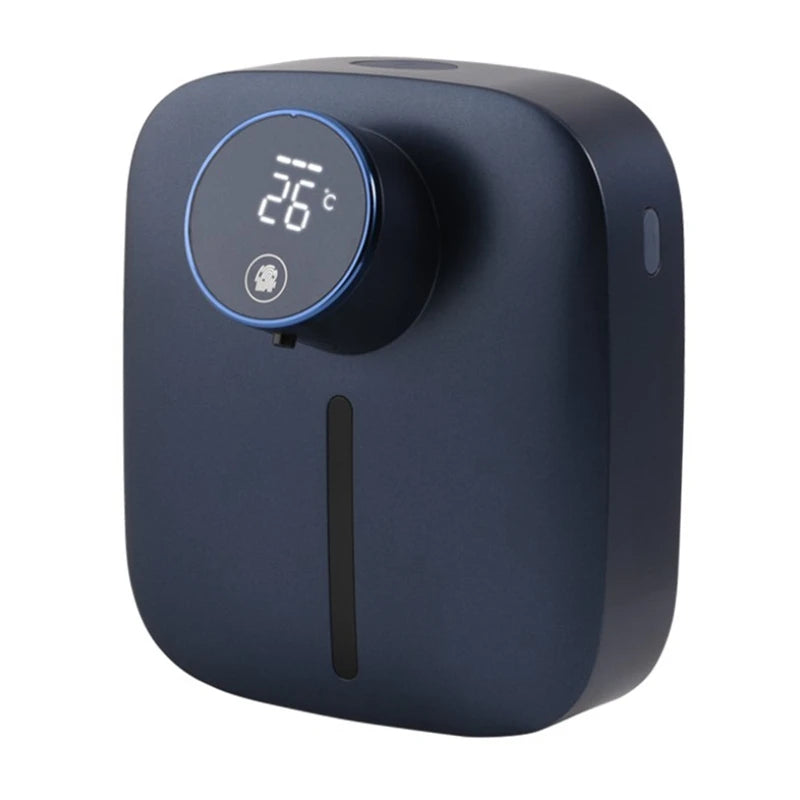 Wall-mounted Automatic Soap Dispenser Multifunctional Infrared Sensor LED Digital Display Touchless Foam USB Rechargeable