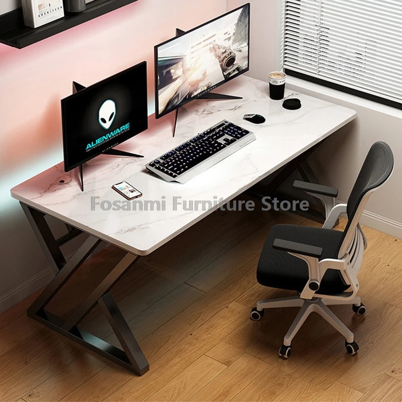 Compact Office Desk and Chair Set Computer Ergonomic Mesh Chair Table for Gaming Writing Modern Home Furniture Desks Chairs Sets