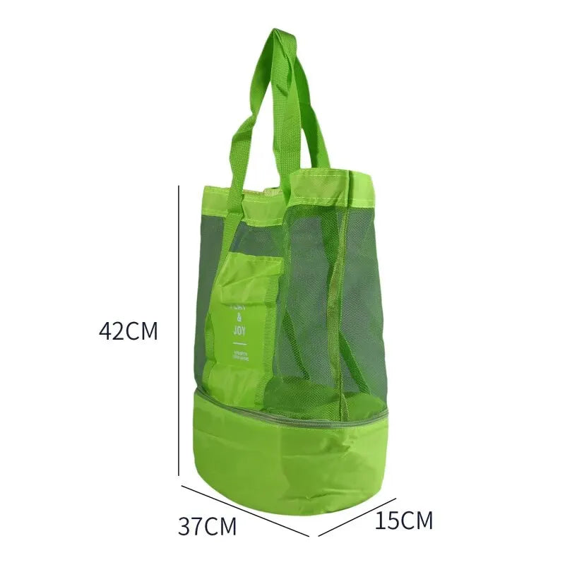 Tote Waterproof Bento Bag Swimming Bag Travel Storage Beach Bags Insulated Double Layer Picnic Ice Bag