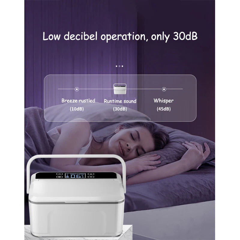 Portable Double-deck Insulin Refrigeration Box Car Mounted Household Travel Small Rechargeable Medicine Refrigeration Cold Tool