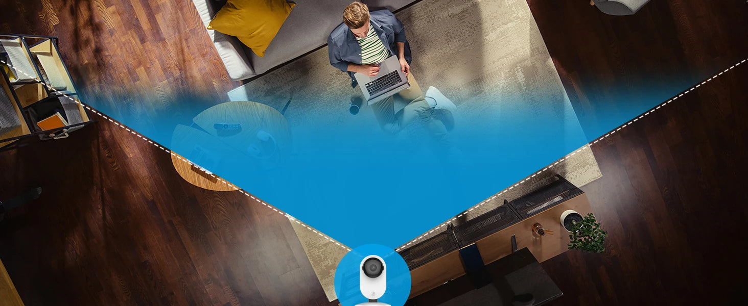 YI 2pcs Pro Camera Kit 2K 3MP, AI-Based Smart Home 2.4G Baby Cam Pet Video Record Surveillance Enhanced Night Vision