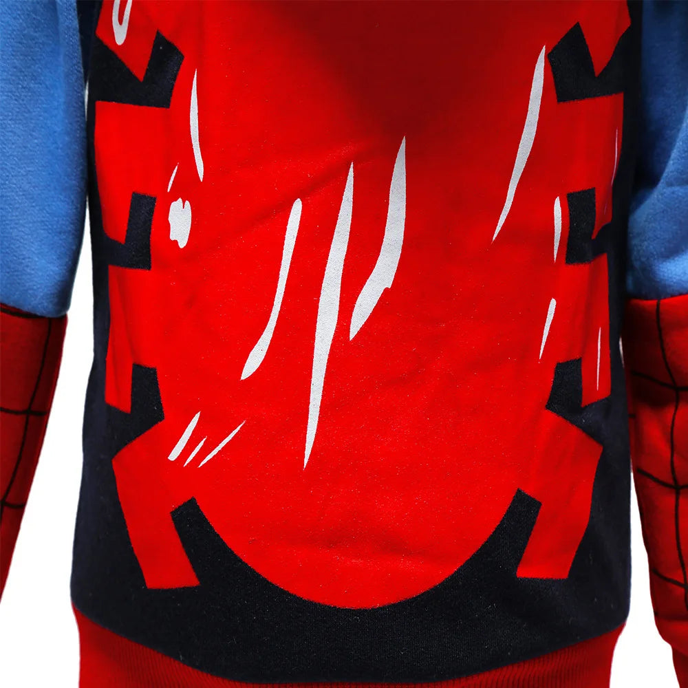 Spring Autumn Boys Coats Marvel Avengers Iron Man Spiderman Hooded Boy Jacket Children Warm Outerwear Kids Clothes