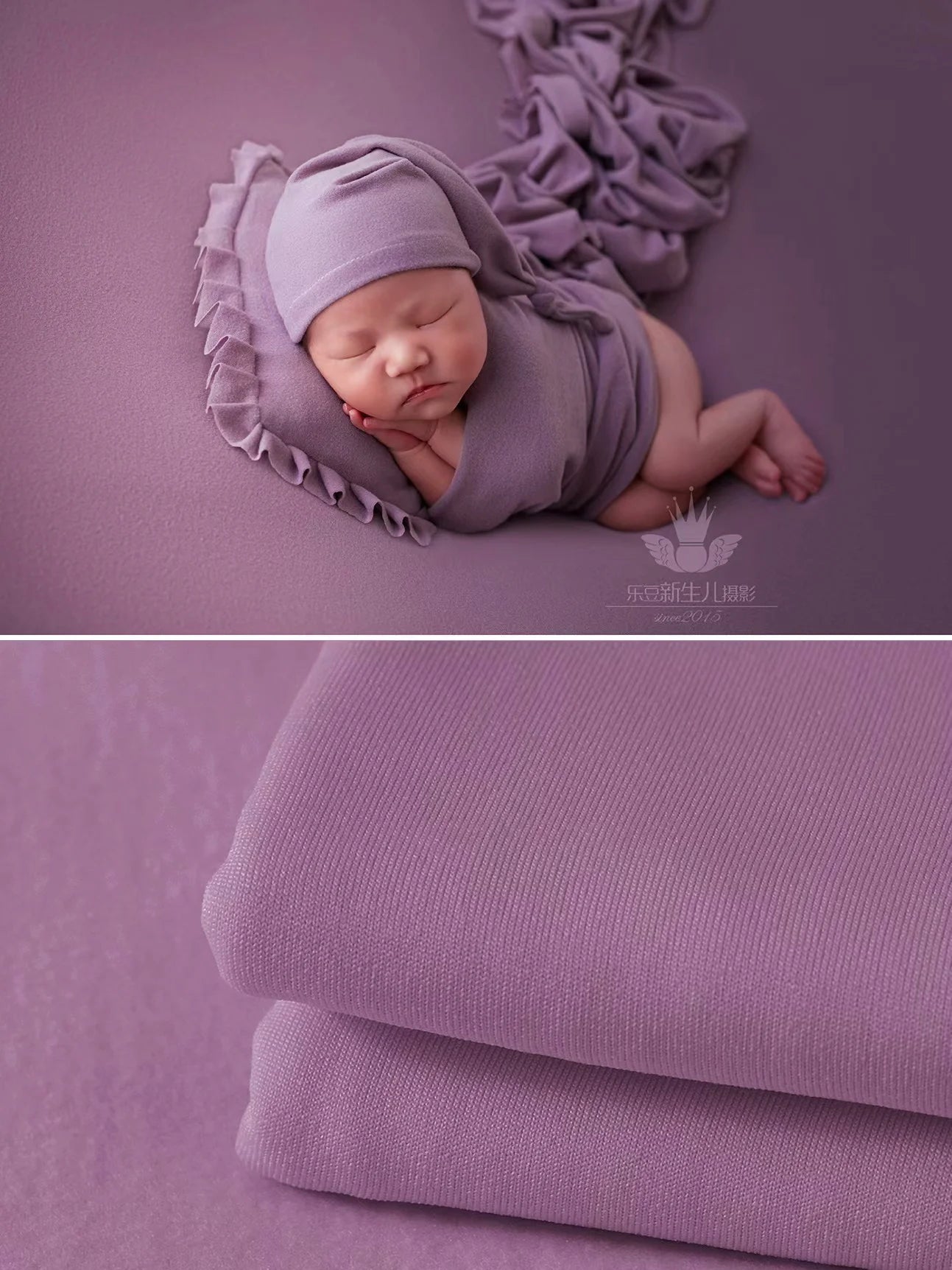 Newborn Photography Props Soft Wrap Blanket Backdrop Stretchable Fabrics for Baby Posing Studio Shooting Photo Accessories