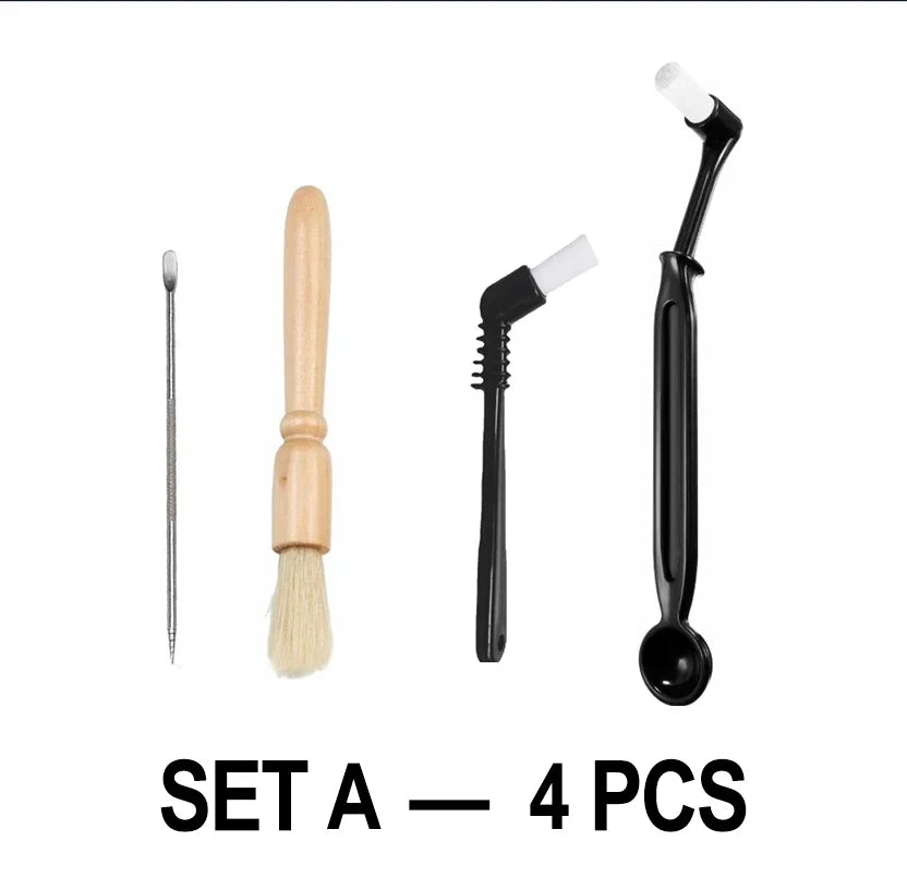 Coffee Machine Cleaning Brush Grinding Machine Wooden Cleaning Brush Coffee Machine Head Brush Coffee Brush Set
