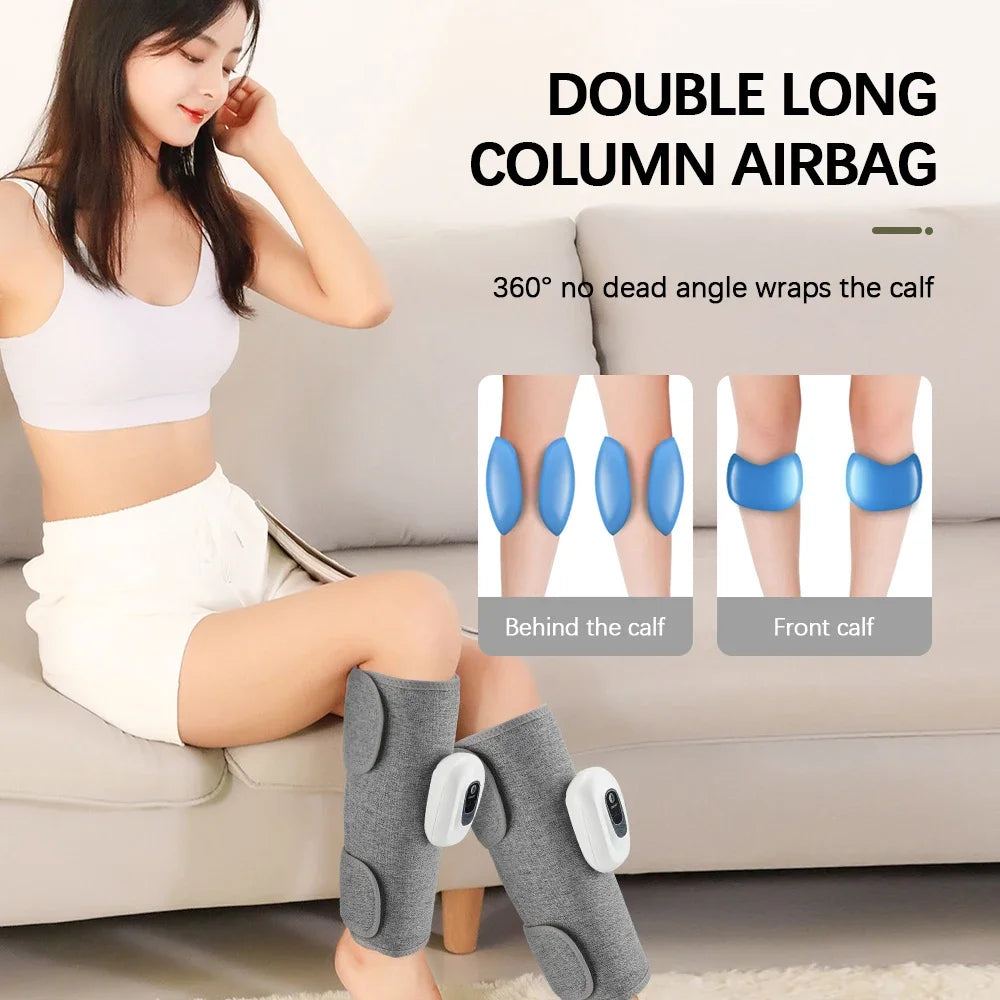 2/1PCS Wireless 360° Air Pressure Calf Massager Eletric 3 Mode Compresstion Leg Massage Foot Calf Muscle Circulation