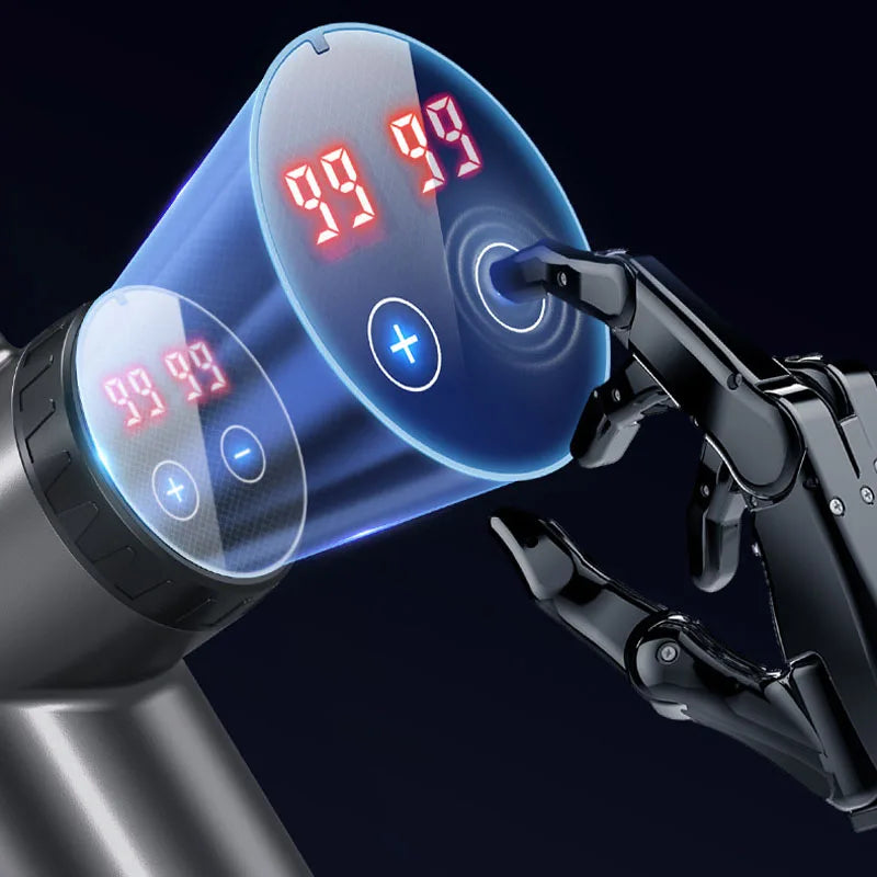 Massage Gun Deep High Frequency Muscle Massage Relaxation Electric Shock LCD Display 99Gear Profession Fascia Gun