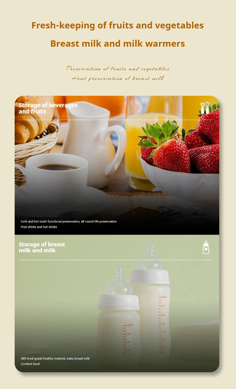 Car home dual-use beauty and skincare products, makeup mirror, refrigerator, car supplies, mini car freezer, small fridge