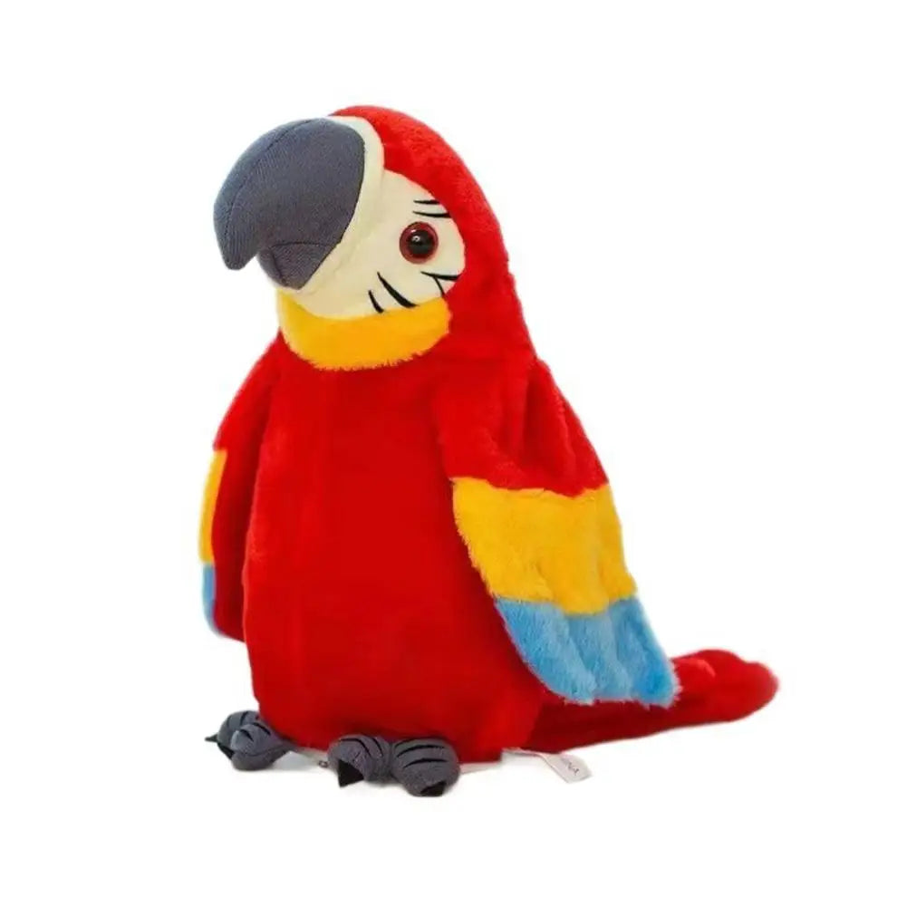 Talking Macaw Parrot Repeat What You Say Stuffed Animal Plush Toy Electronic Record Animated Bird Speaking Parrot Pet Plush Toys
