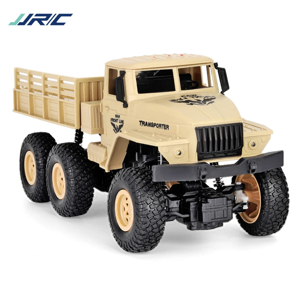 JJRC 1/18 Rc Car Off-Road  2.4G Radio Controlled Car Military Electric Machine 10Km/h Rc Buggy Children's Cars Toys for Boys kid
