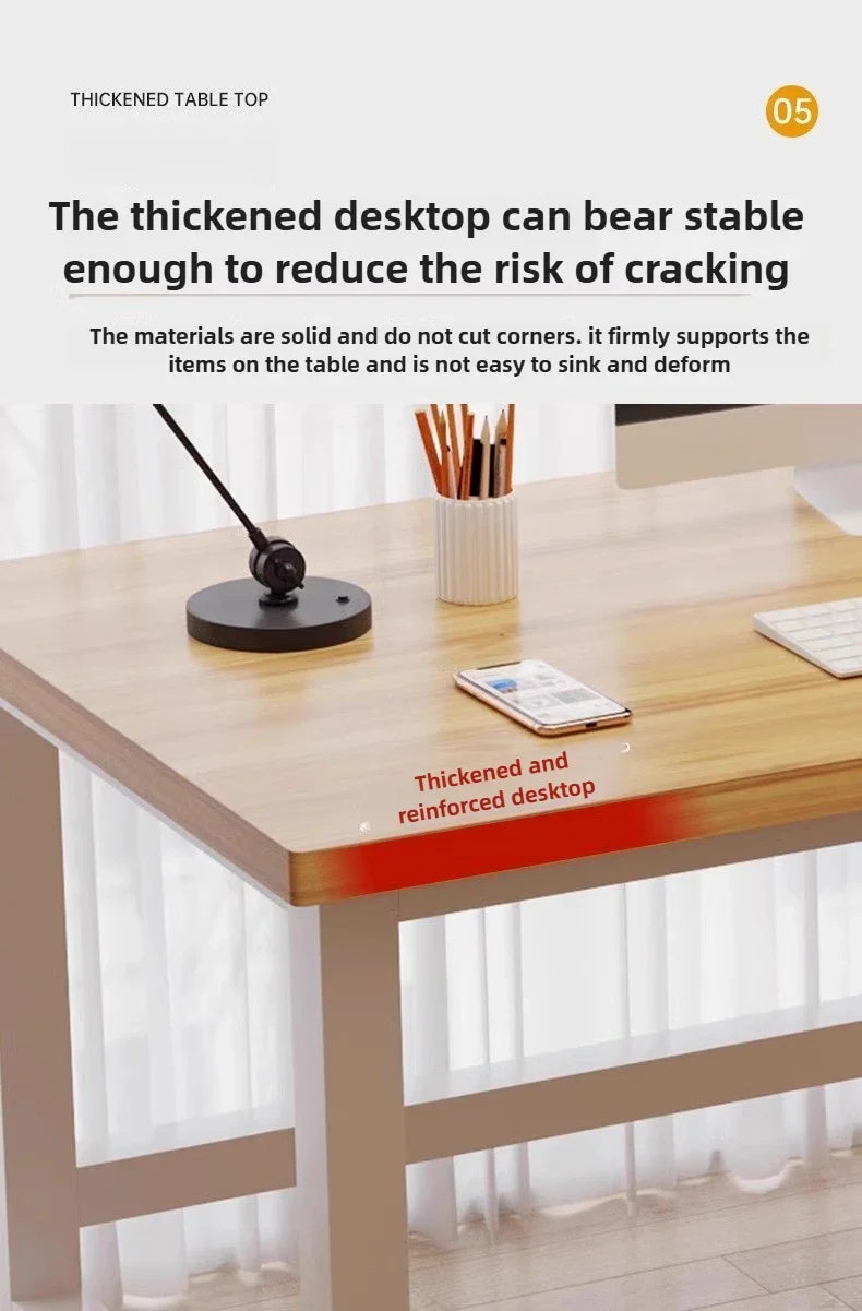 Computer desktop simple desk, home bedroom study desk, student small desk, simple rectangular office desk