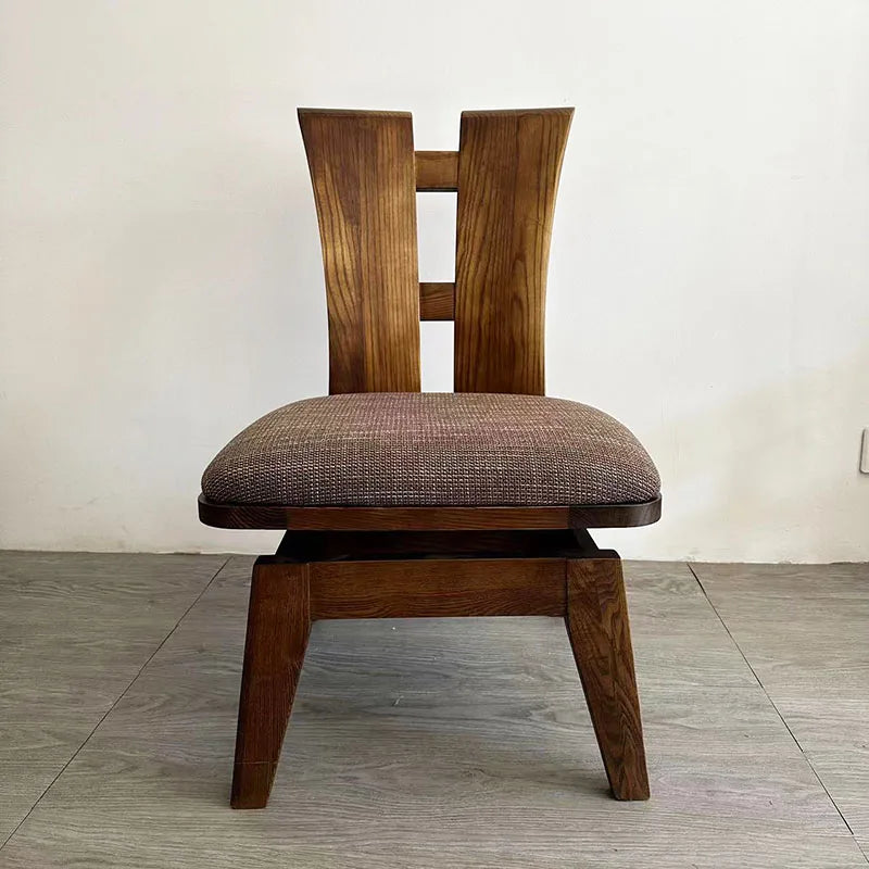 Wood Japanese Swivel Chair Black Walnut Nordic Design Accent Office Chair Desk Relaxing Computer Fotel Gamingowy Home Office