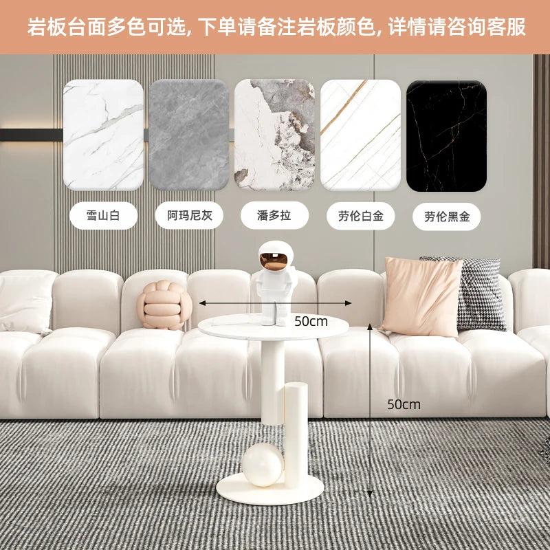 Aesthetic Oval Clear Coffee Tables Modern Design Metal Hotel White Nordic Coffee Table Living Room Low Mesa Furniture For Home