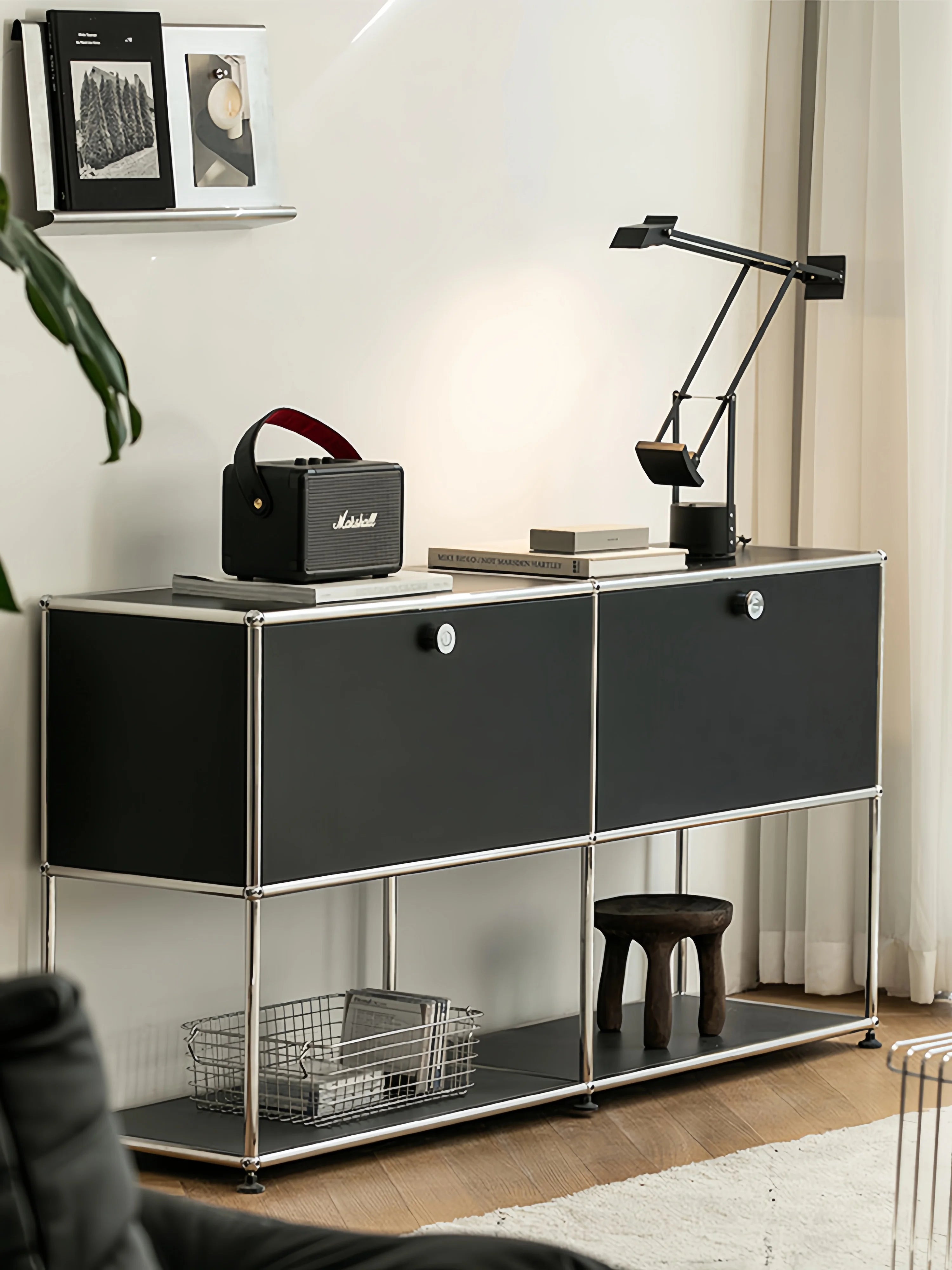 Cabinet for living room Storage locker drawer type storage Bedroom chest of drawers Organizer furniture Dual cabinet combination