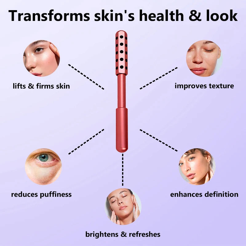 24 Germanium Face Massage Beauty Acupoint Roller Stick Wholesale Beauty Roller Tool Face Gua Sha Massager Women Skin Care Beauty