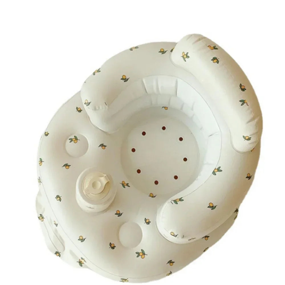 OTAUTAU Children Inflatable Sofa Chair Portable Inflatable Sofa Pool Float Baby Seat Back Support Anti-Fall Baby Bath Stool