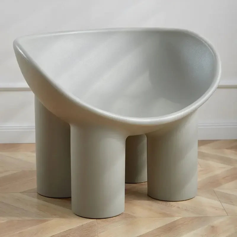 Scandinavian Designer Elephant Leg Chair Ins B&B Single Sofa Chair Lazy Creative Outdoor Leisure Chair Plastic