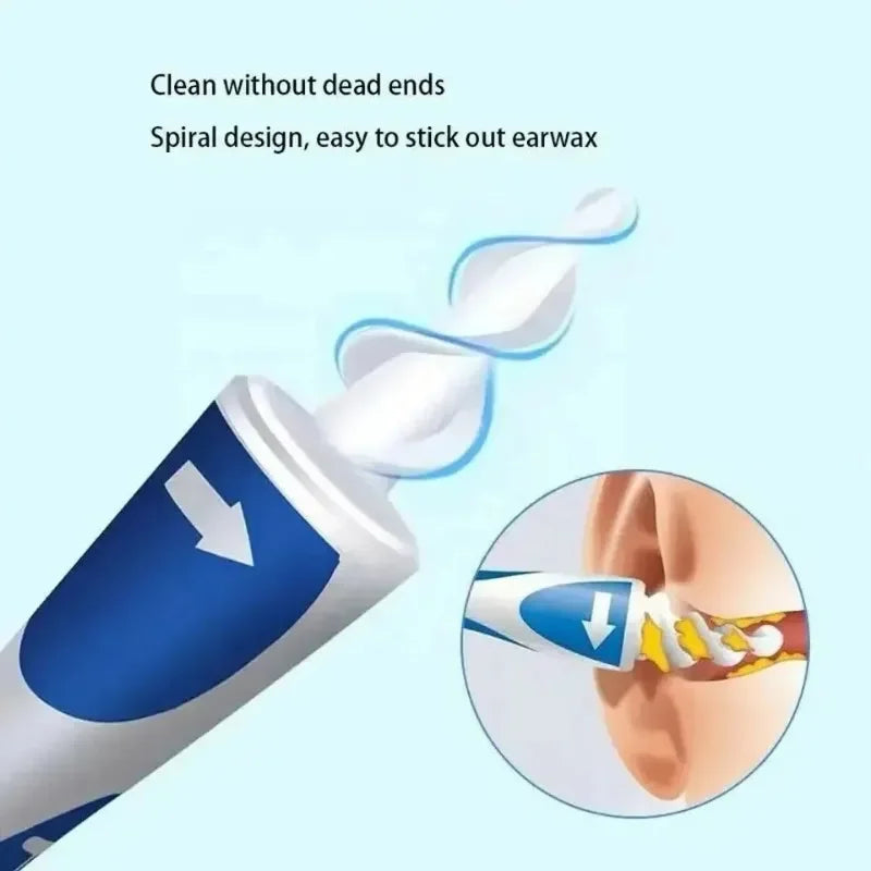 Ear Wax Remover Tool Spiral Ear Cleaner With Soft Silicone 16 Replacement Tips Simply To Grab Extract Earwax Ears Cleaning Care