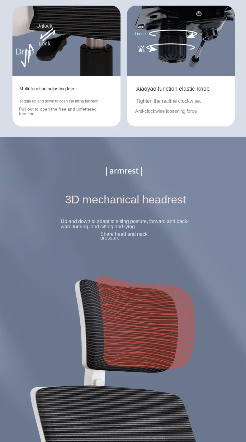 Warming Rotating Chair Office Chair Sedentary Computer Chair Home Study Chair For Children Conference Chair Ergonomic Hot Sale