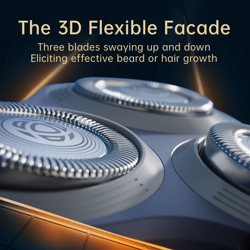 PHILIPS S1886/1887 Stand Up Electric Shaver USB Charge Stainless Steel PowerCut Blade Razor Triple Floating Head Beard Trimmer