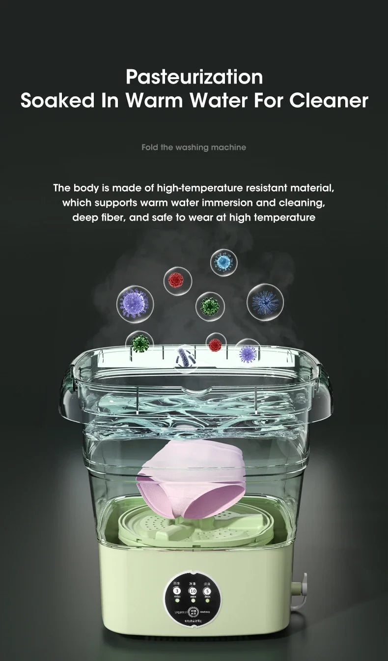 Folding  Washing Machine Sock Barrel Centrifuge Washing Machine Clothes Mini Underwear Portable Washing Machine for Dehydration