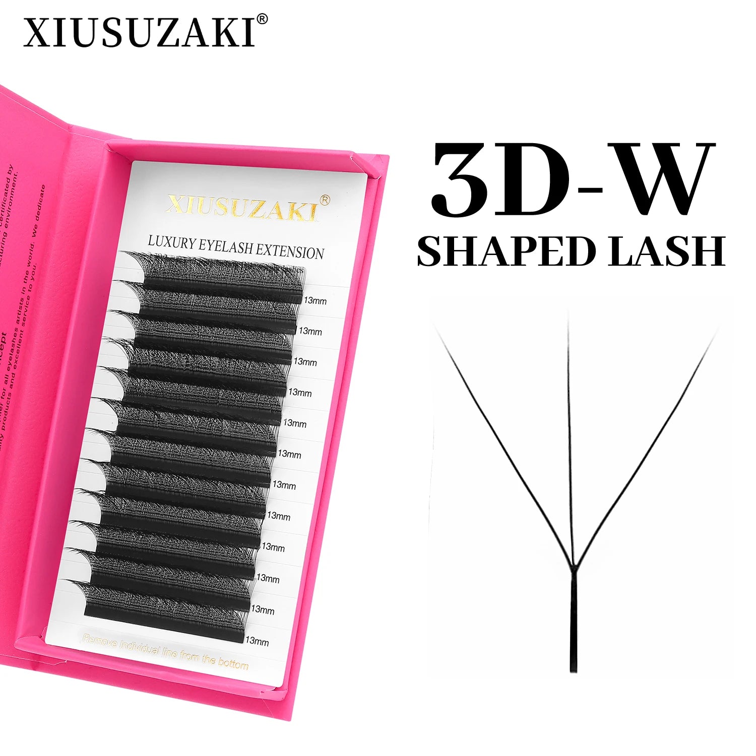 XIUSUZAKI W Shaped Lashes Bloom 2D 3D 4D 5D 6D 7D 8D Automatic Flowering Premade Fans Eyelashes Extensions YY Individual Lashes