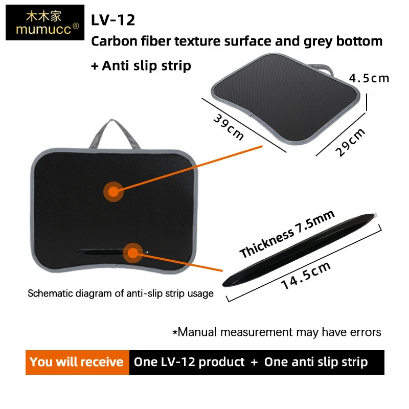 MUMUCC Multifunctional Laptop Desk With Cushion and Filled with Foam Particles, Small Pillow Table, Hard Mouse Pad Large