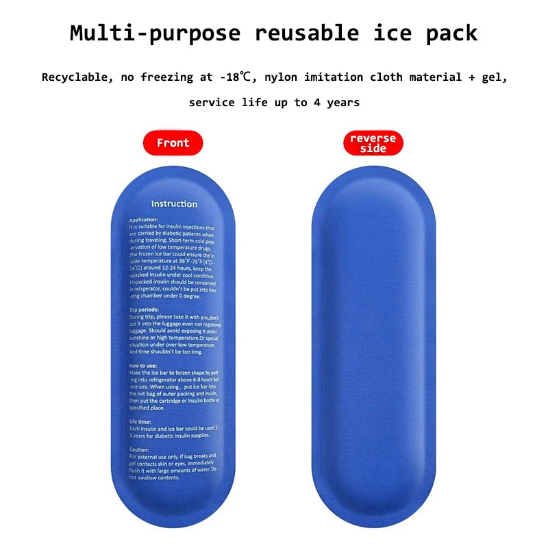 Portable Insulin Cooling Bag Carry-on Protector Waterproof Diabetic Medication Storage Bag for Insulin Pen Daily Life and Trips