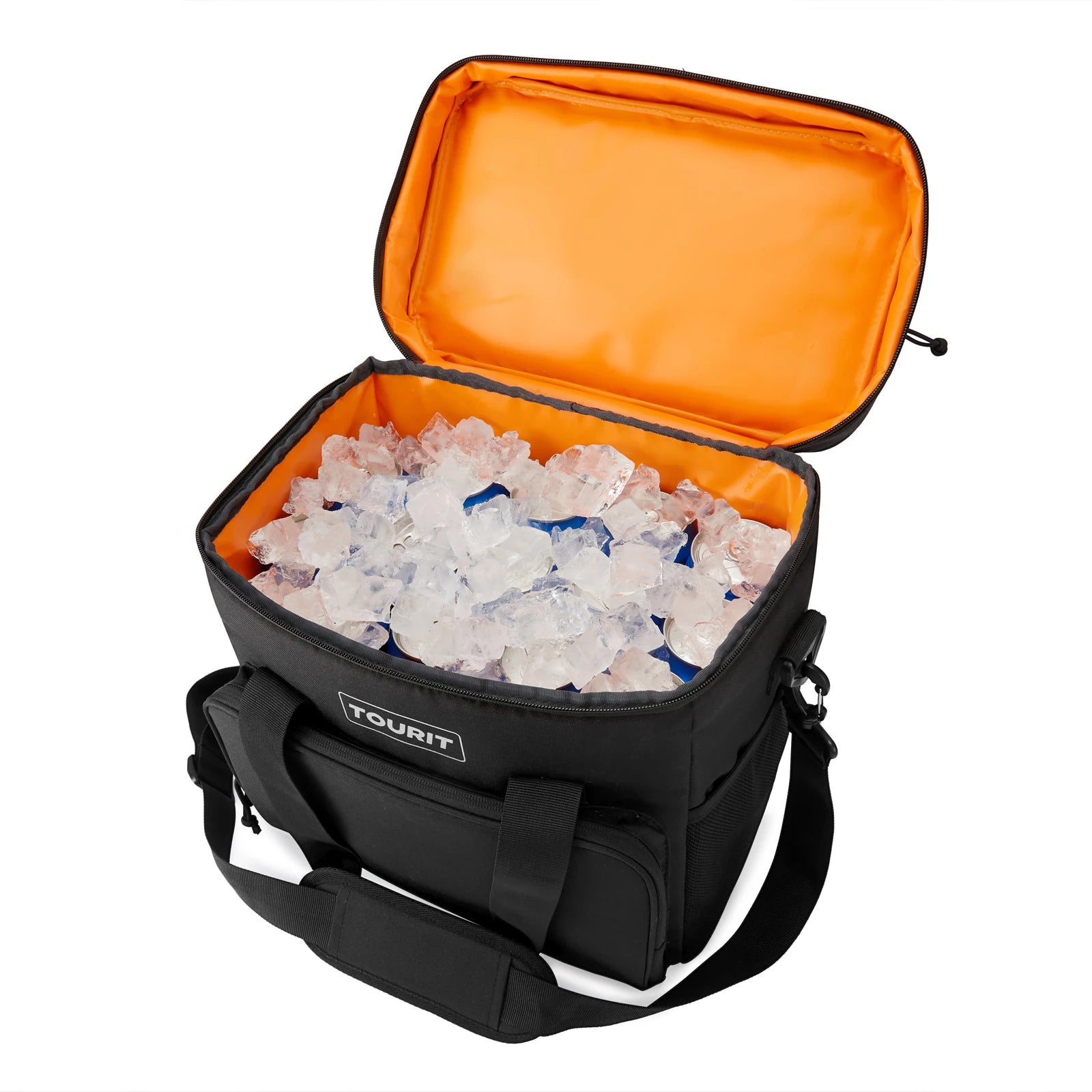 TOURIT Thermal Cooler for Drinks 14.6L 24L 32L Foldable Insulated Cooler Bag Leakproof Car Refrigerator Bag Food Delivery Bag